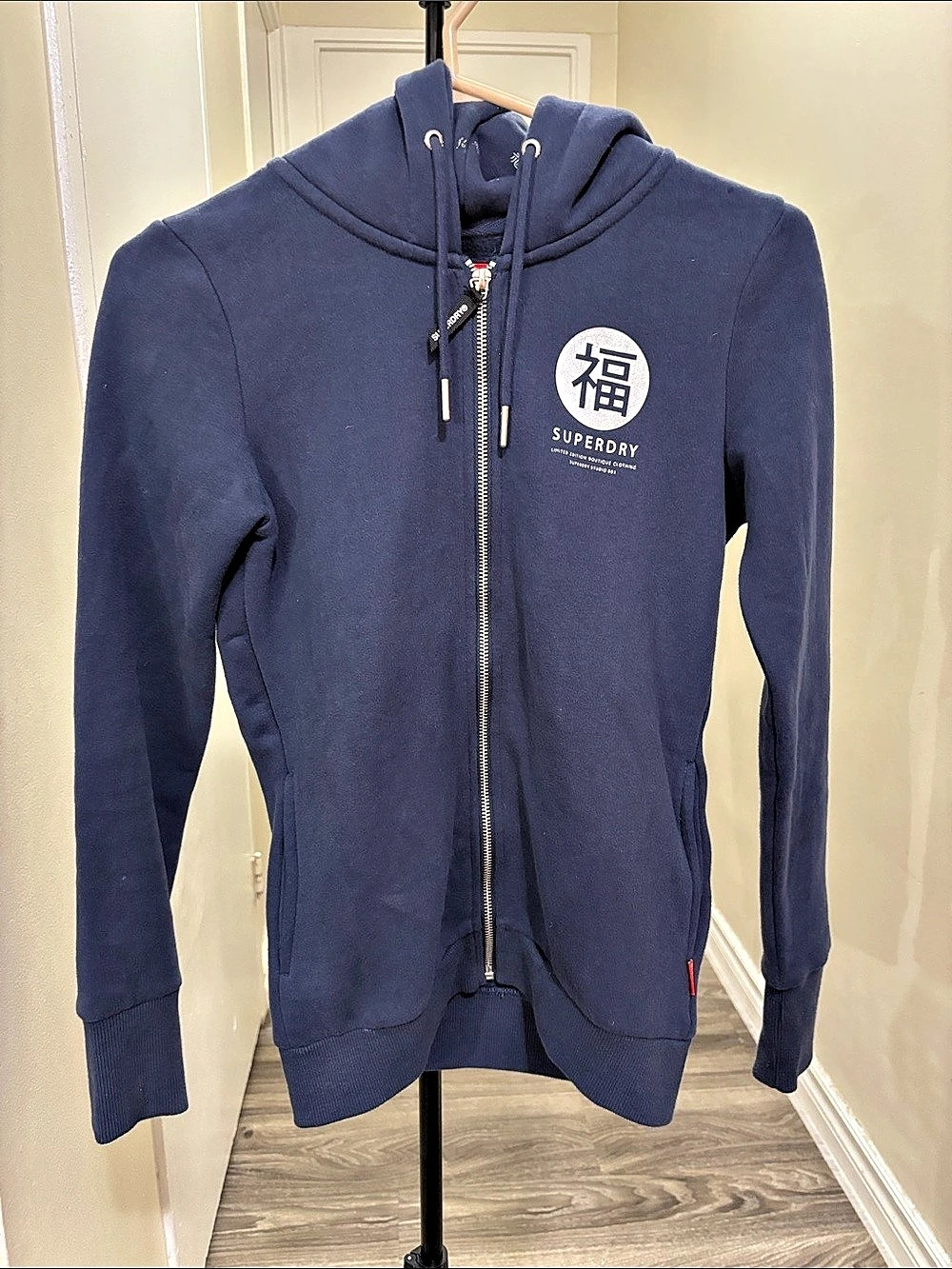Superdry Limited Edition Studio 001 Zip Hoodie Blue